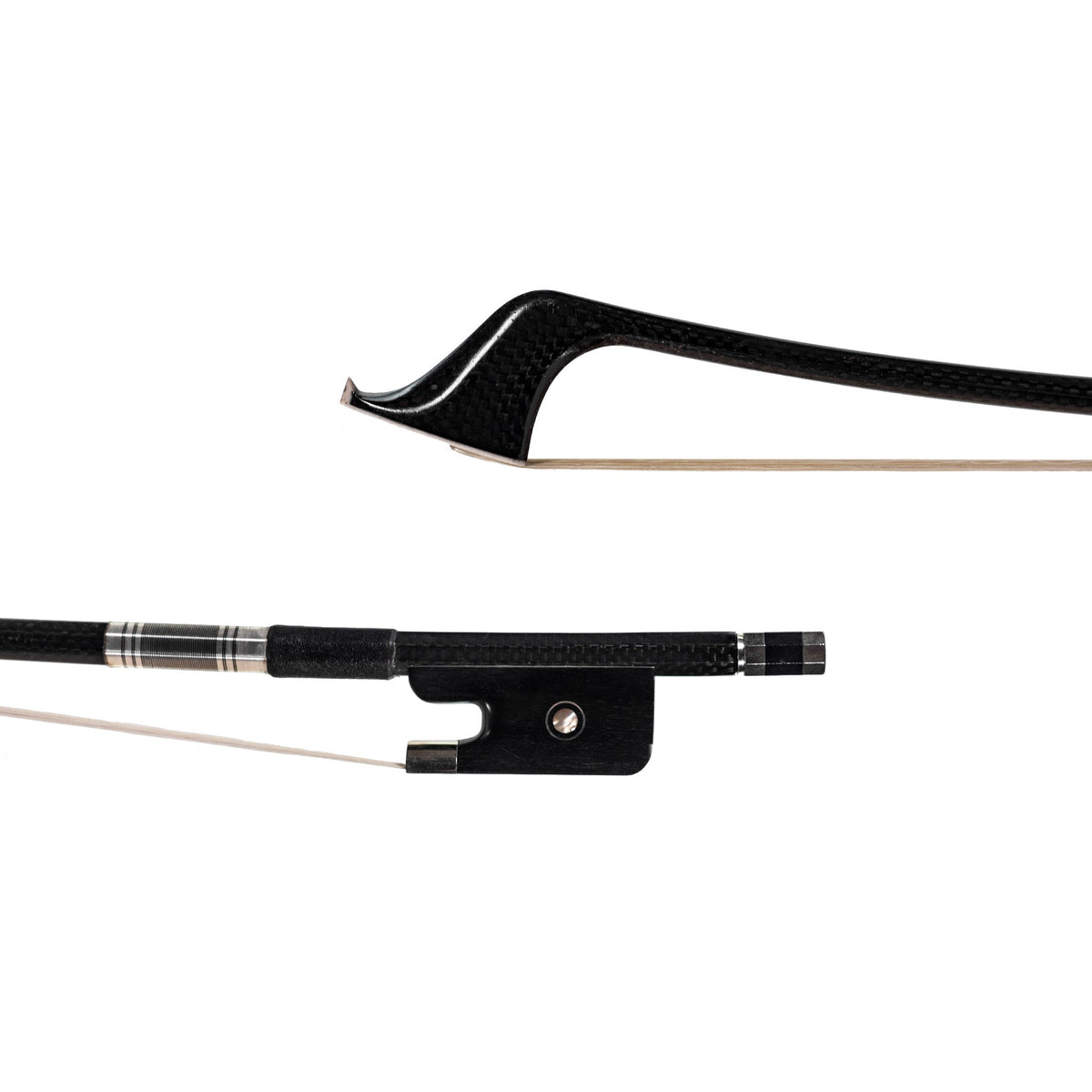 Fiddlerman Carbon Fiber Weave French Style Double Bass Bow