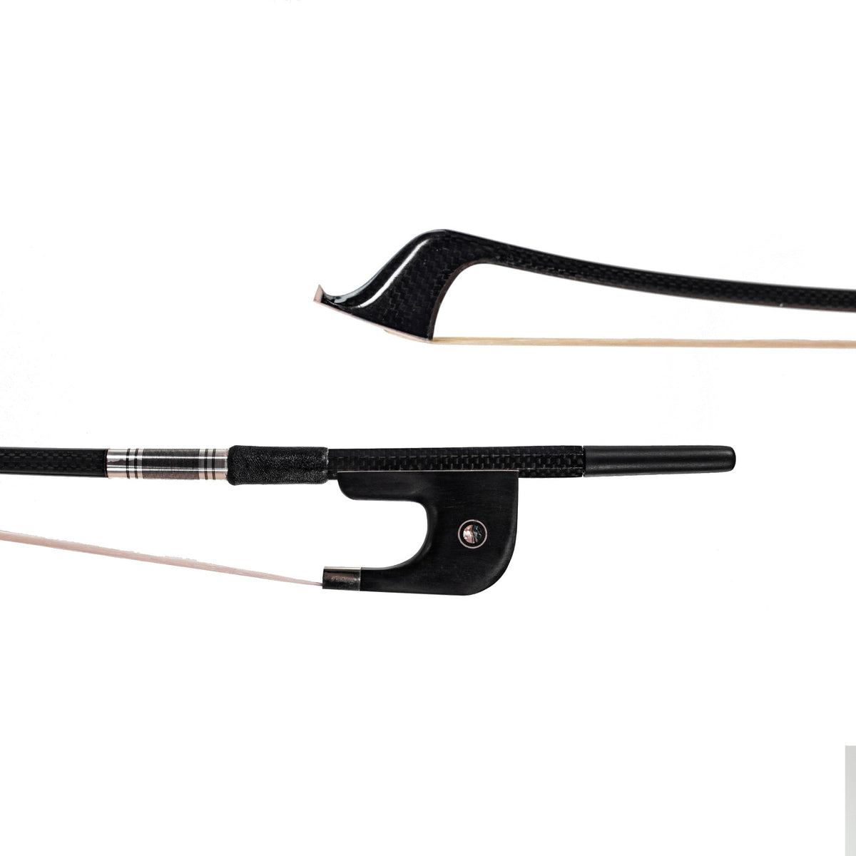 Fiddlerman Carbon Weave Fiber German Style Double Bass Bow
